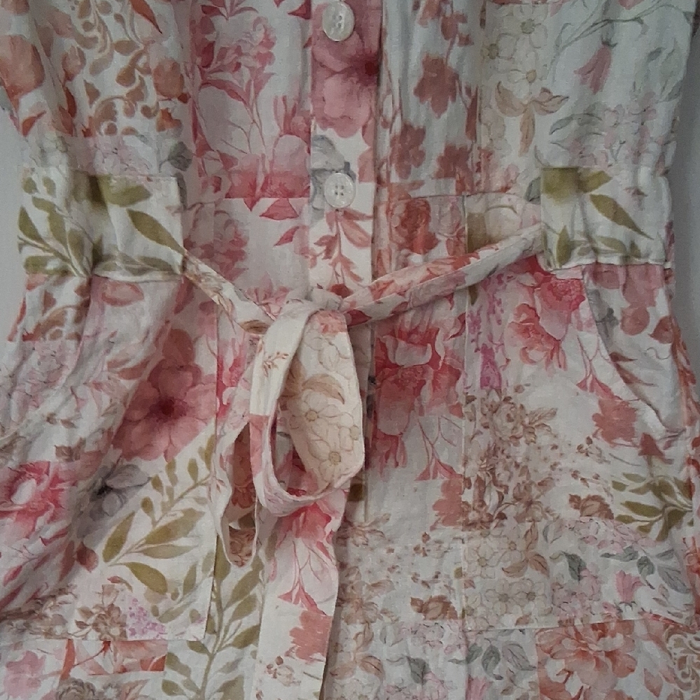 Rachel Zoe Floral Jumpsuit - Pink and Green - Picture 10 of 14